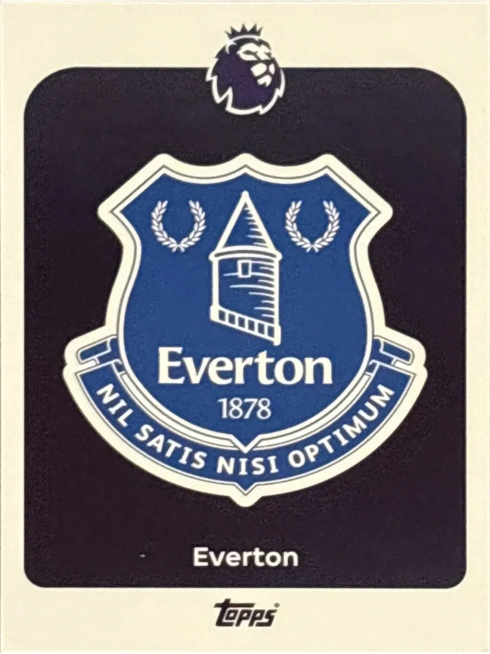 Topps Everton Soccer Trading Card